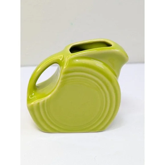 Fiesta Chartreuse Mini Disk Pitcher-Fiestaware 1997-1999 3.5 In - Picture 6 of 10